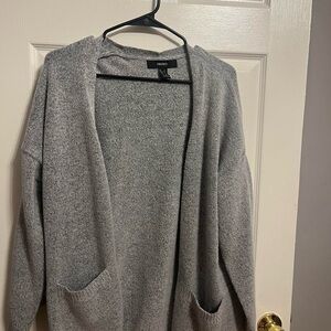 Two pairs of gray cardigans from forever 21 send a message if you want separate